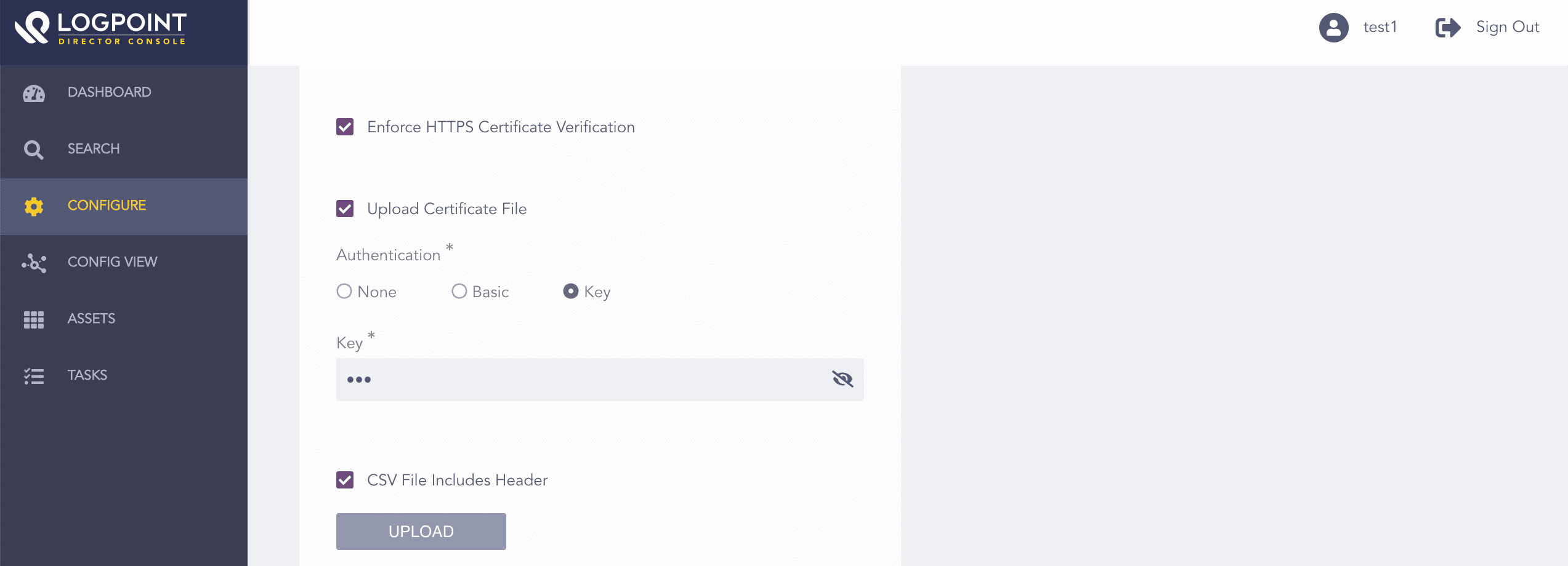 CSVEnrichmentSource - Upload Certificate File