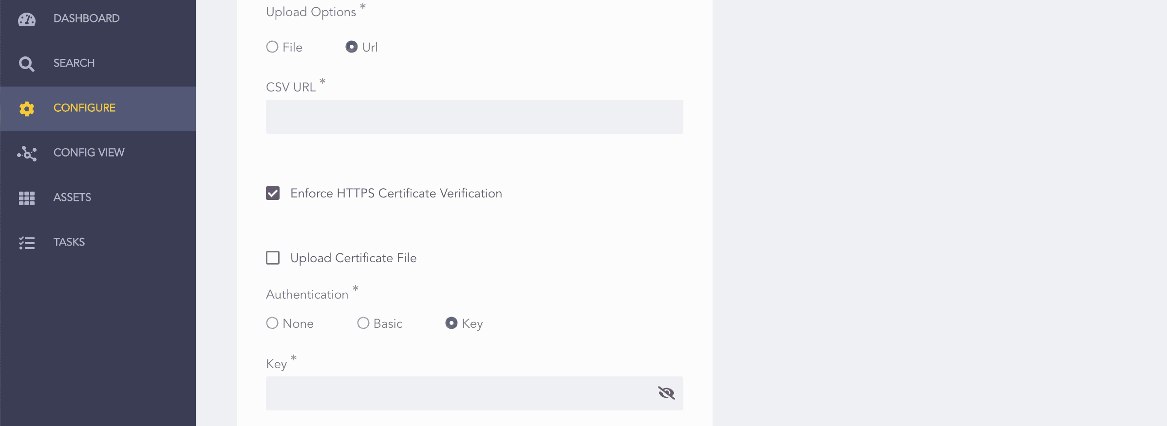 CSVEnrichmentSource - URL With Key Based Authentication
