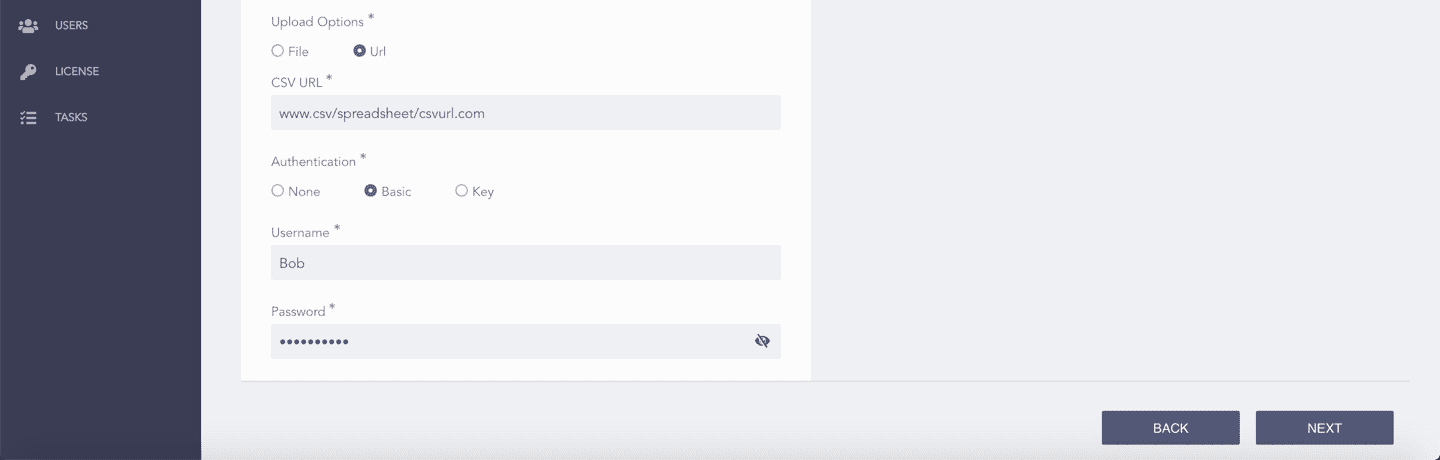 CSVEnrichmentSource - URL With Basic Authentication