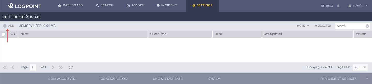 Enrichment Source Add