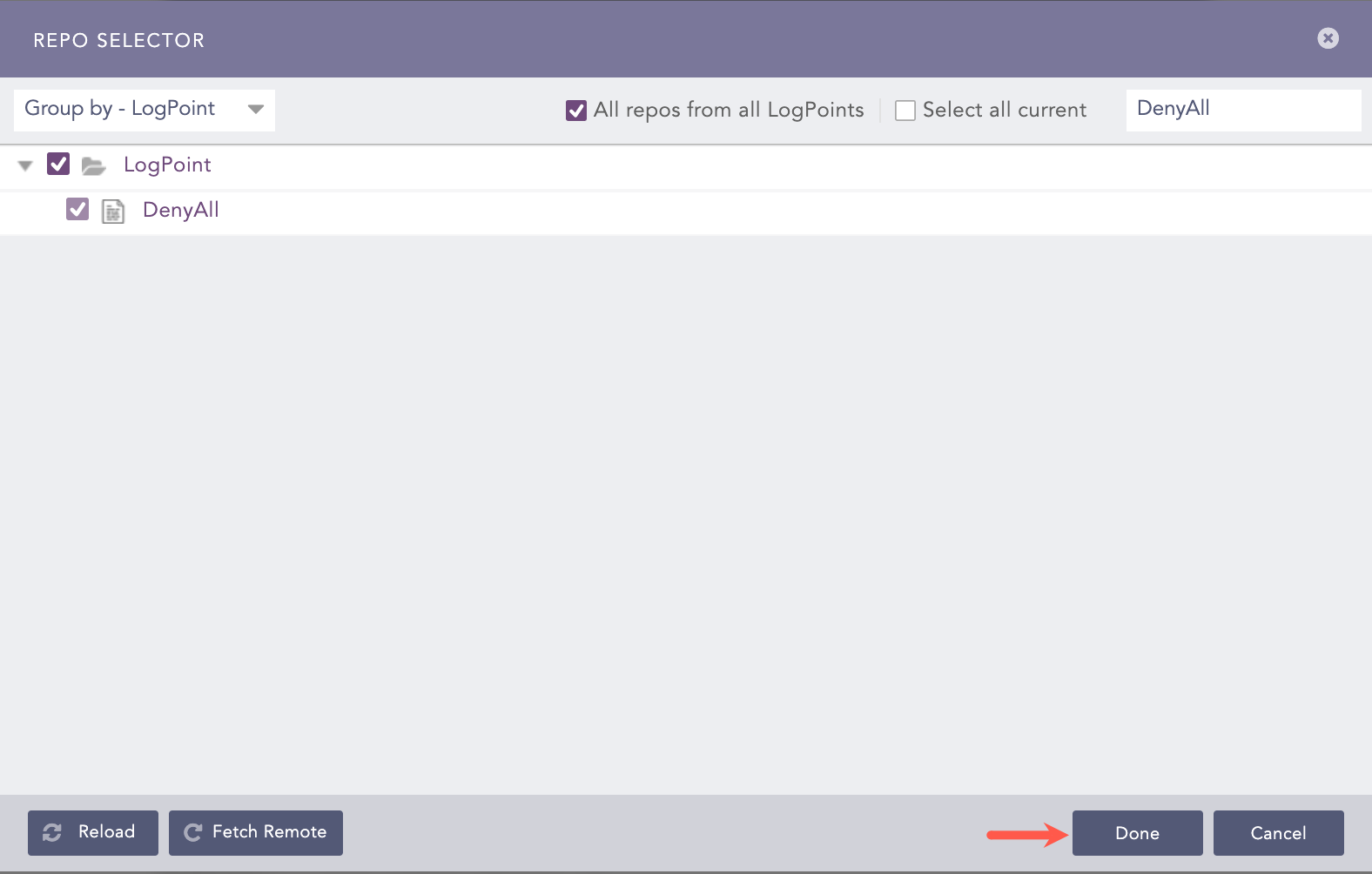 Deny All WAF Ask Repos Panel