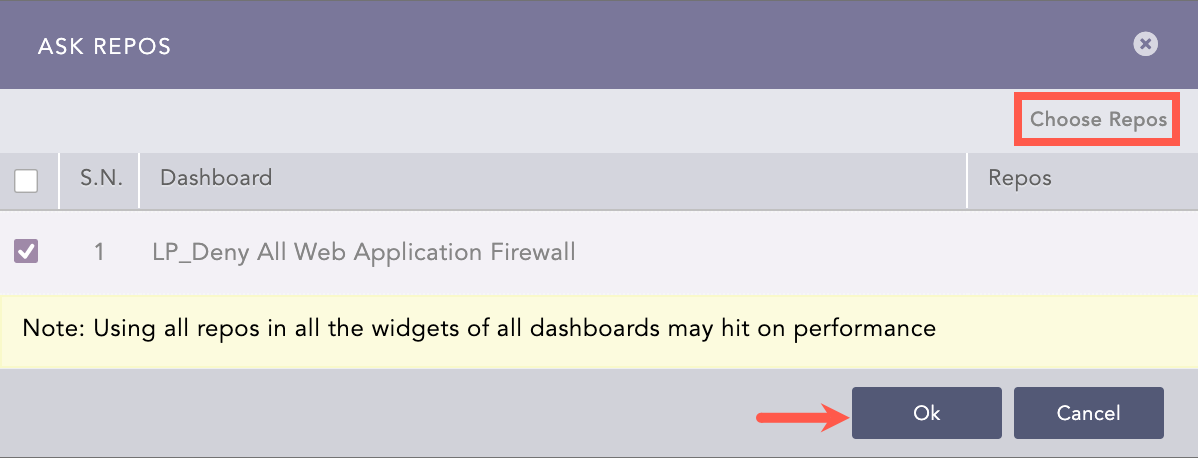 Deny All WAF Ask Repos Panel