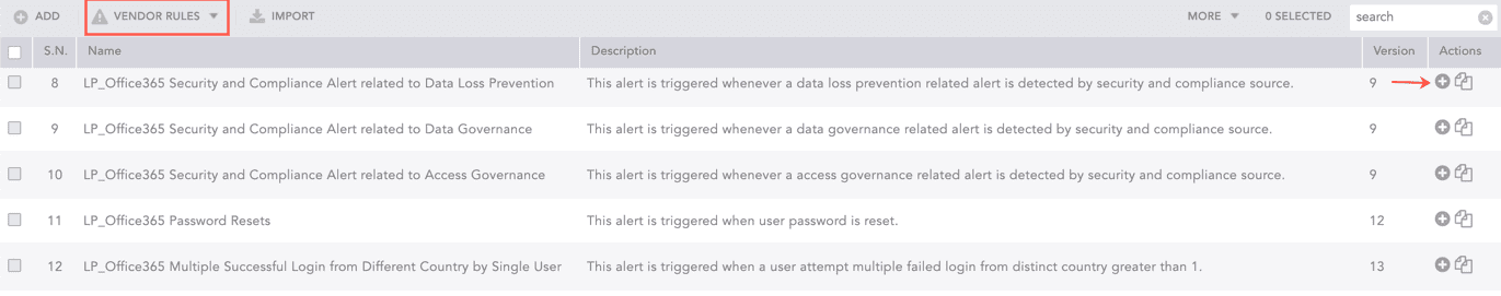 Using Office365 Alert Rules