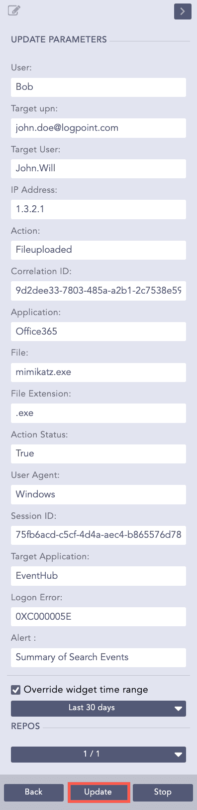 Updating Office365 Search Template