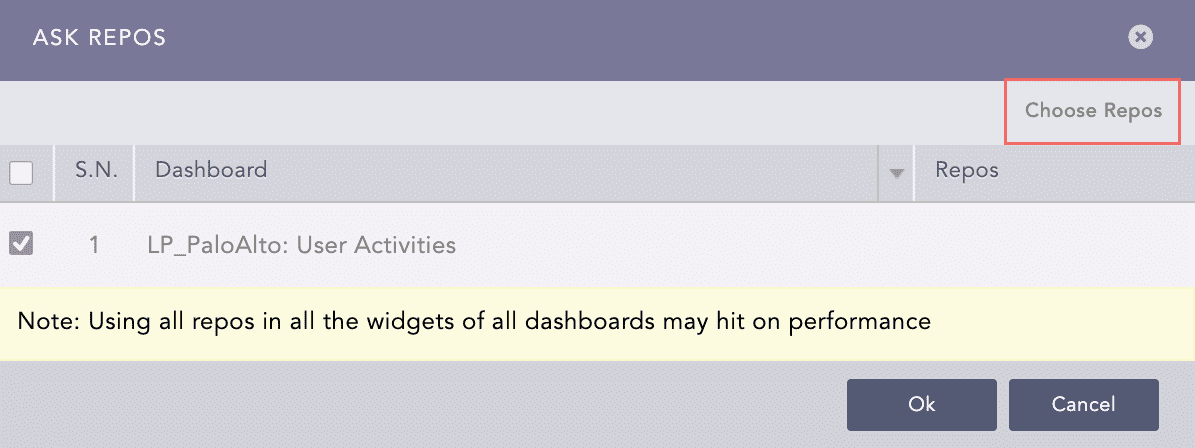 Palo Alto Network Firewall Ask Repos Panel