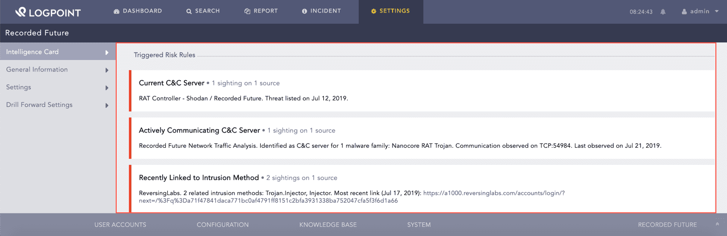 Triggered Risk Rules