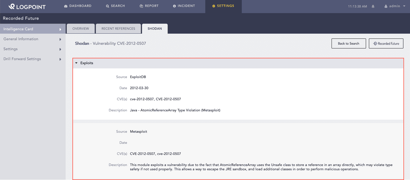 Enriched Data for Vulnerability