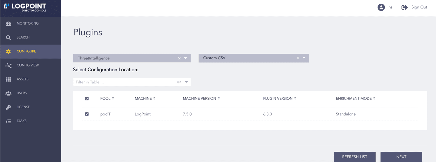 Selecting Custom CSV