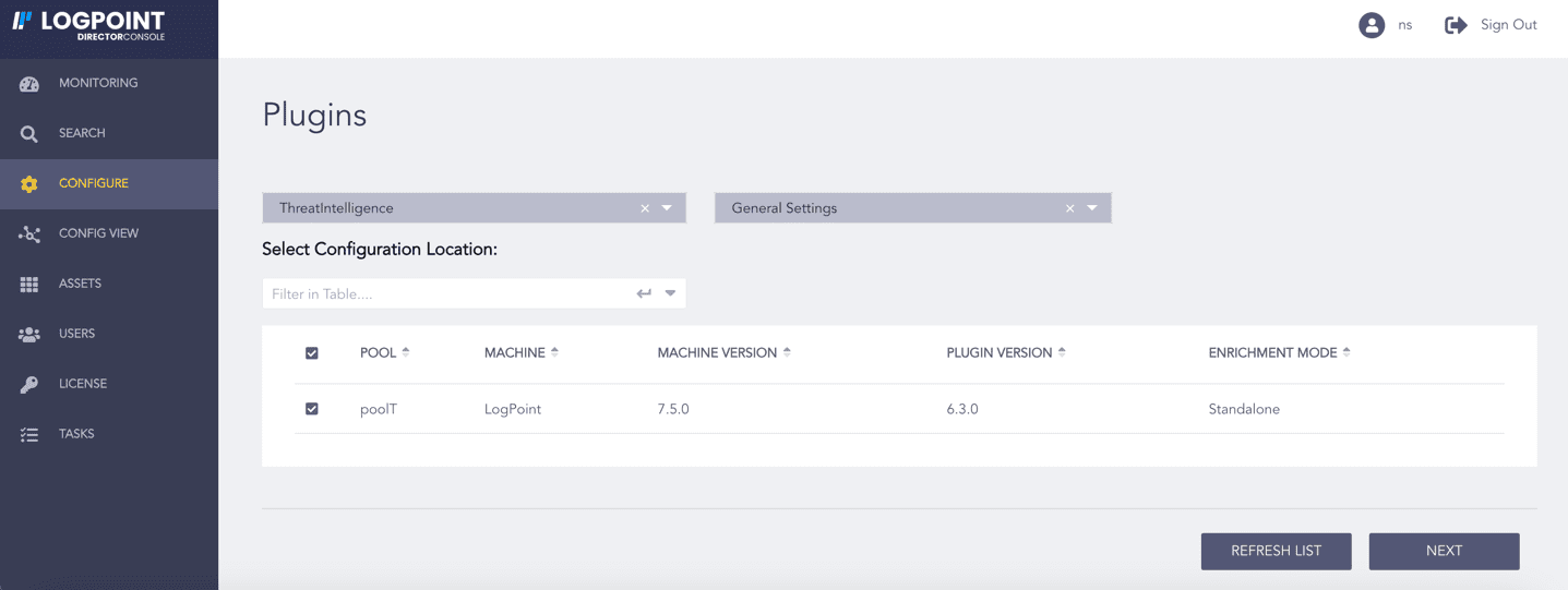 Selecting General Settings