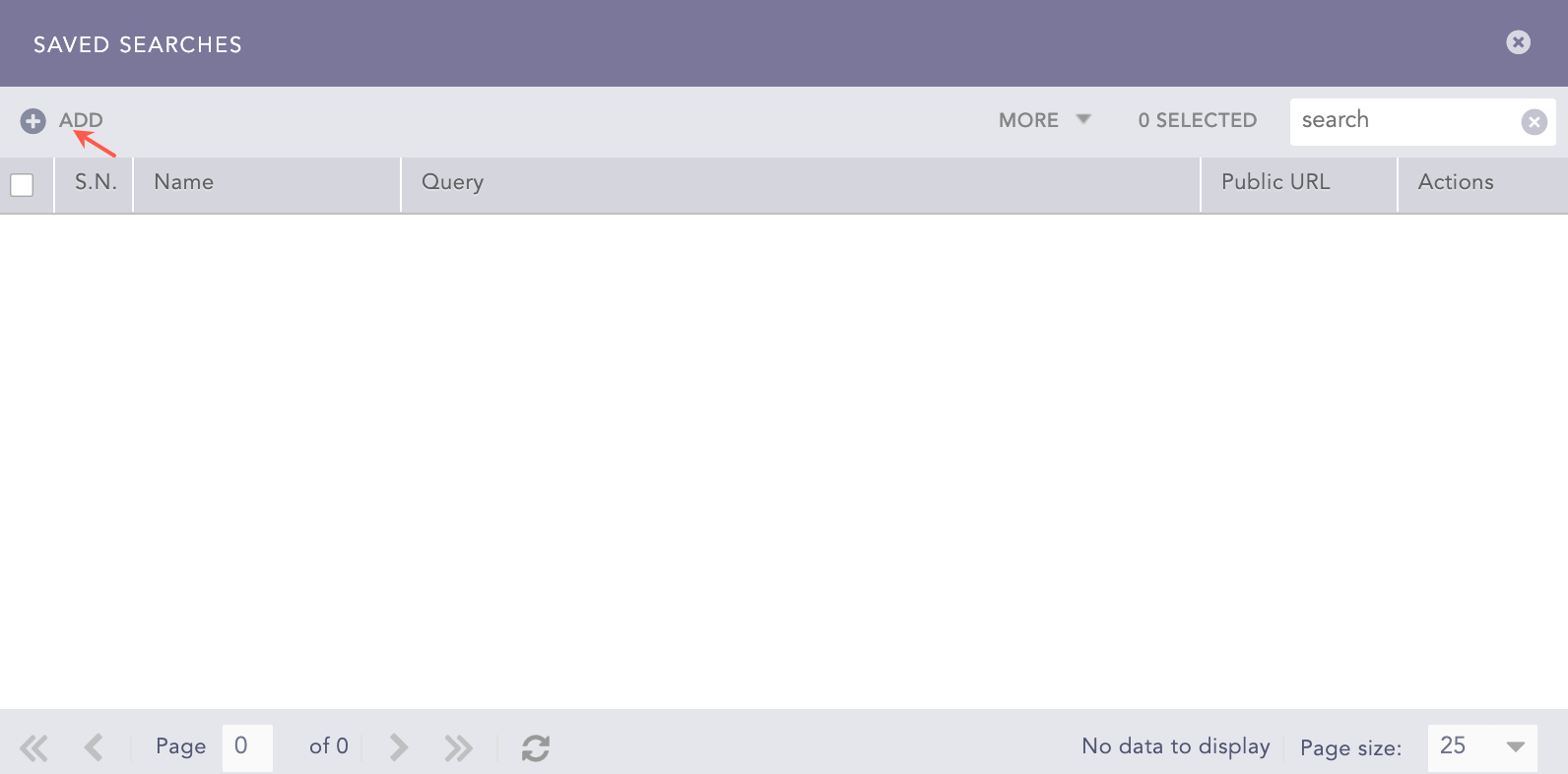 Viewing Search Package