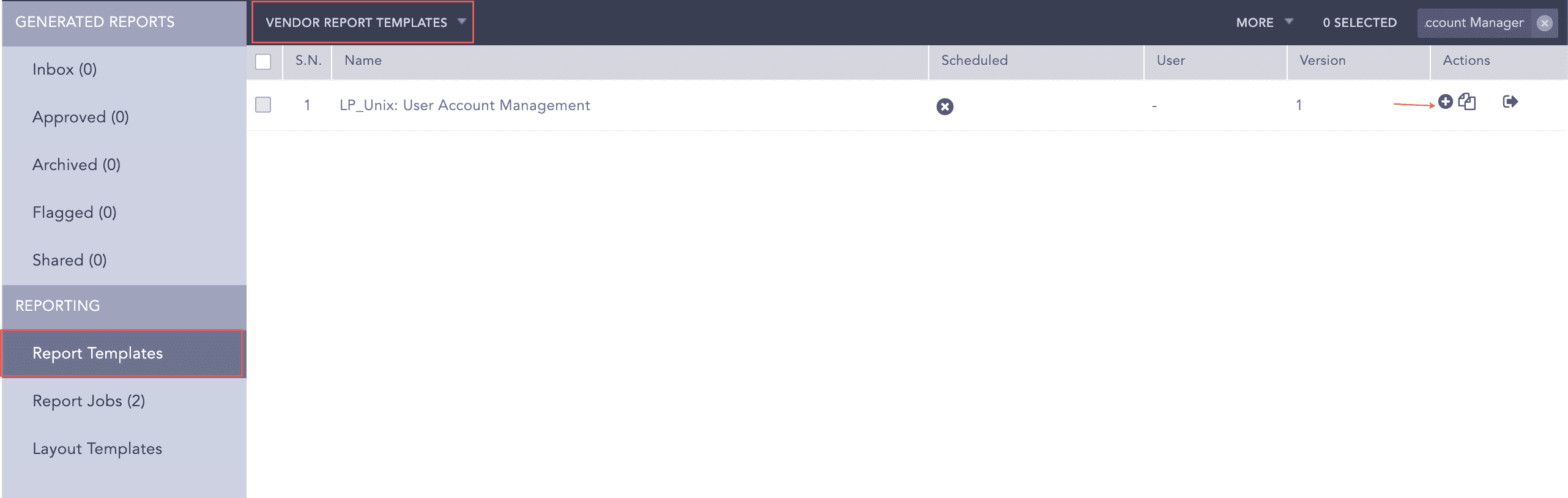 Using Unix Report Template