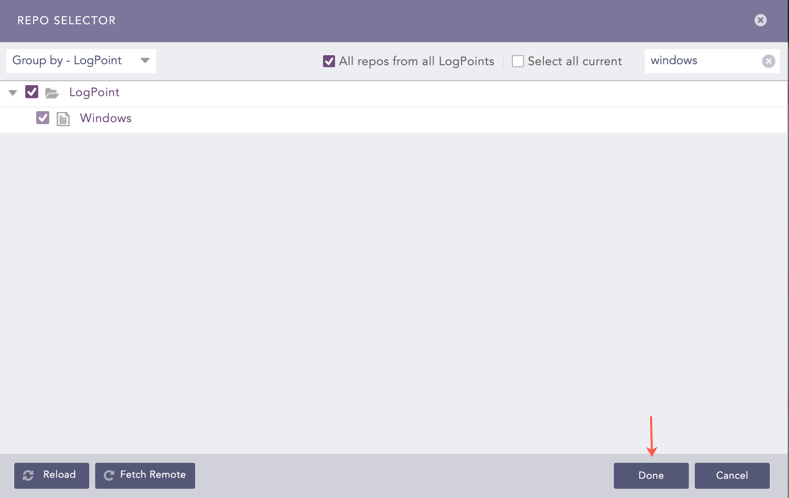 Windows Ask Repos Panel