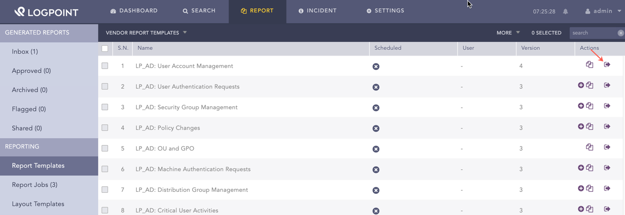Run the Windows Activities Report Template