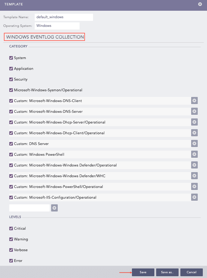 Available Collectors Fetchers Panel